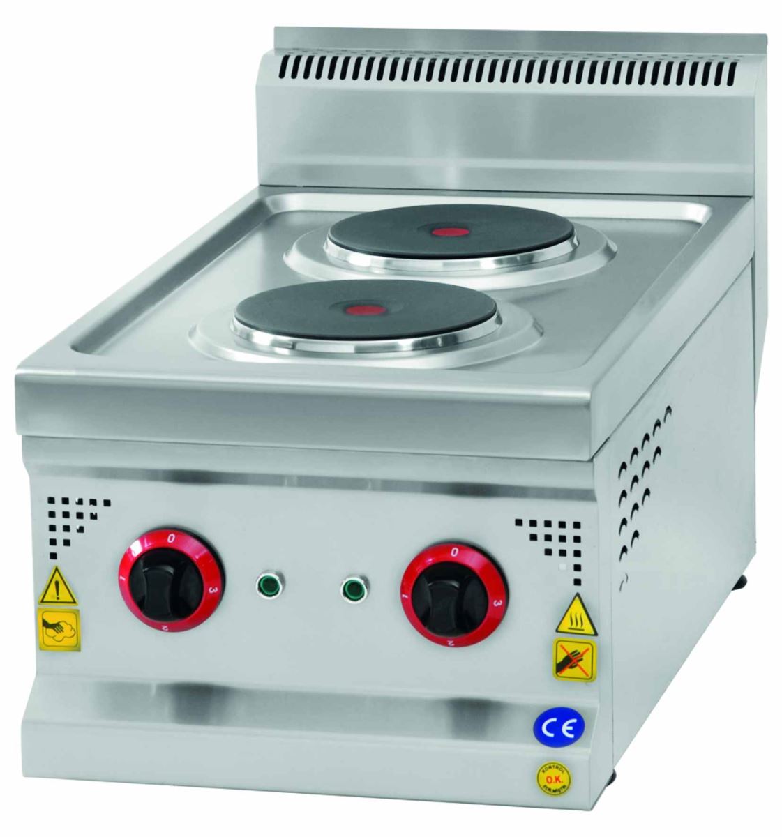 COOKER WITH DOUBLE HOT PLATES