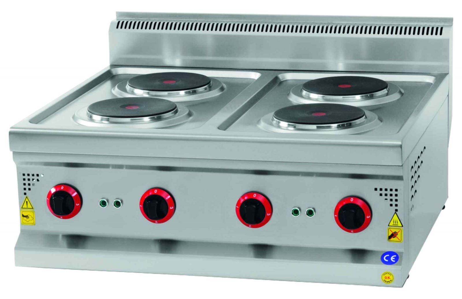 COOKER WITH FOUR HOT PLATES
