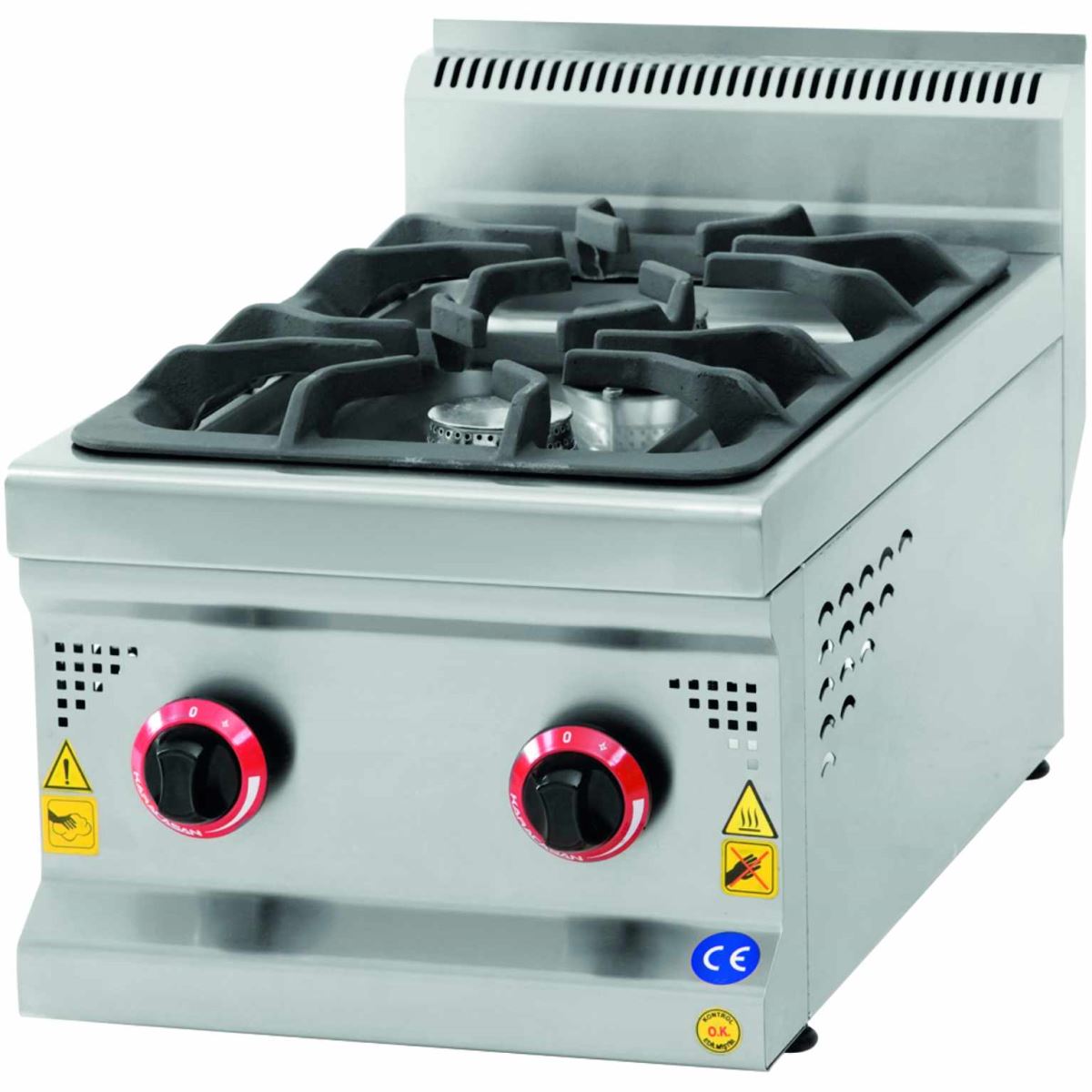 COOKER WITH DOUBLE BURNERS
