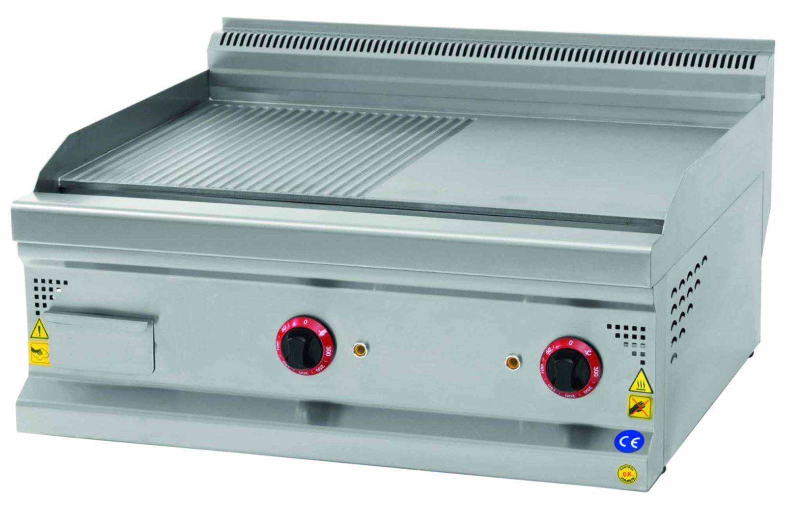 GRILL 1/2 RIBBED WITH GAS