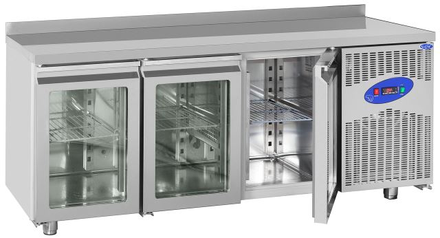 Counter Type Refrigerator with Glass Door